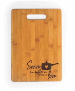 Personalized Bamboo "Handled" Cutting Board - Laser Engraved (100-115)