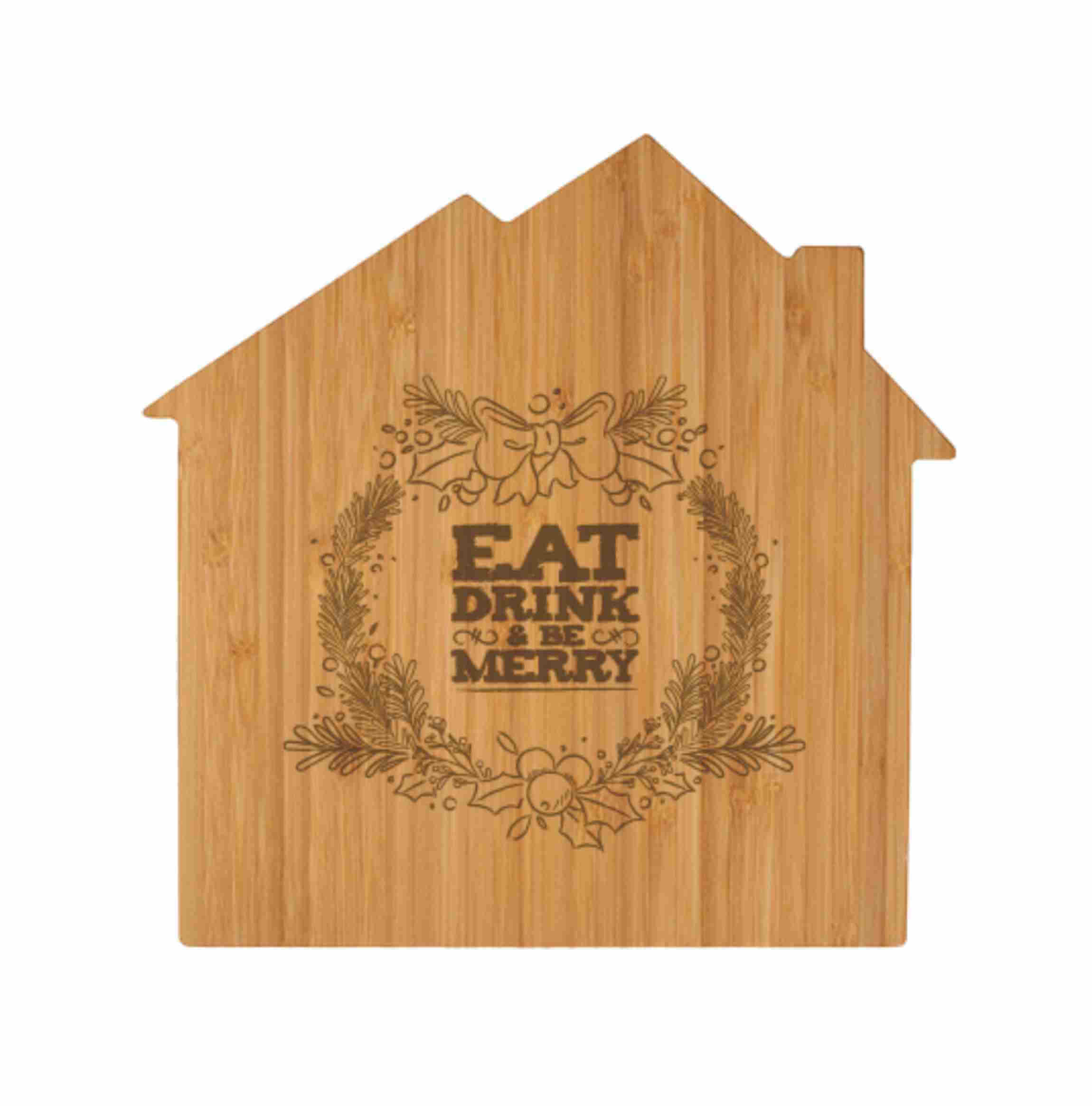 Personalized Bamboo 'House" Cutting Board - Laser Engraved - Image 2