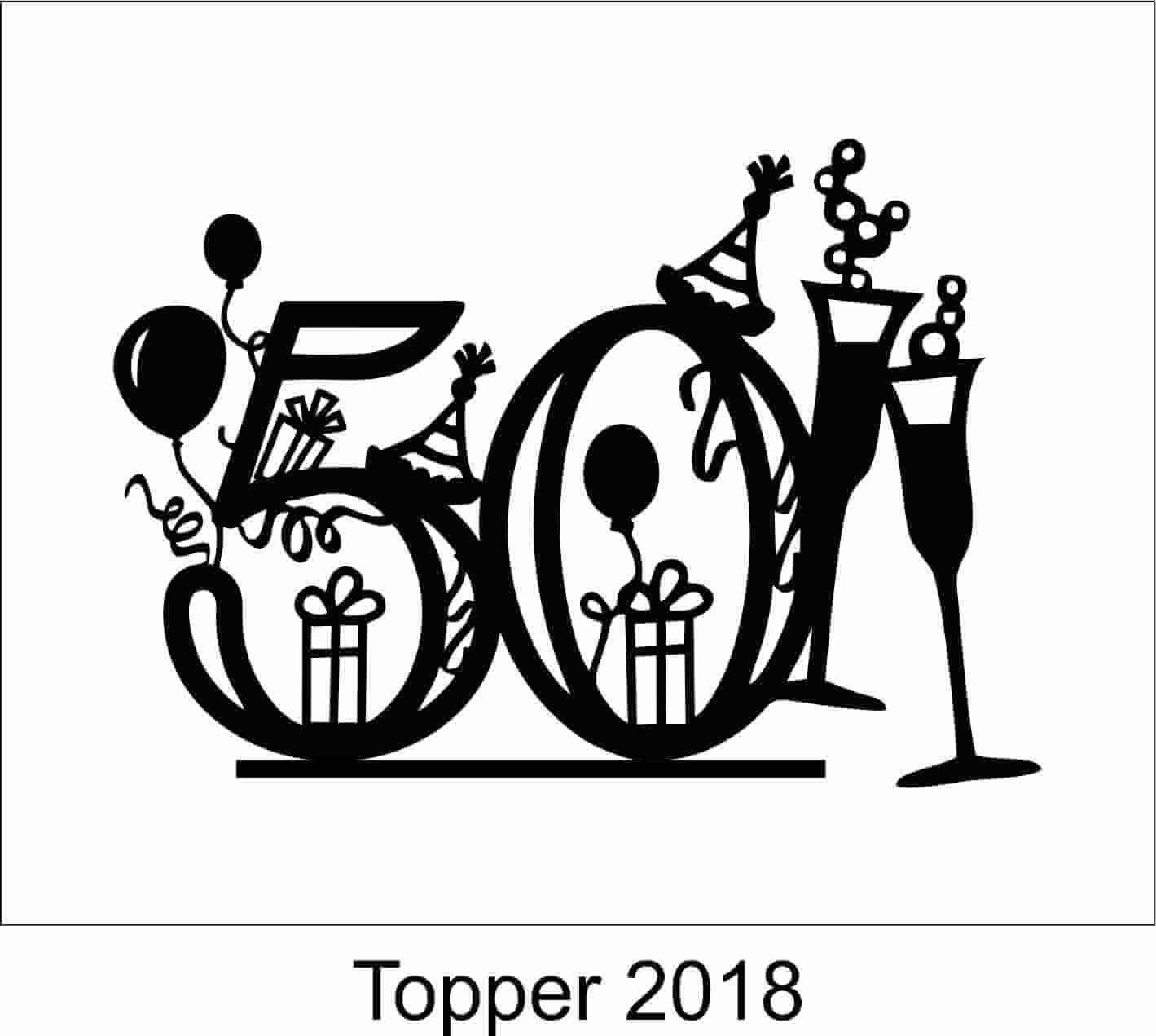 Birthday Cake Topper 2018 - Image 2