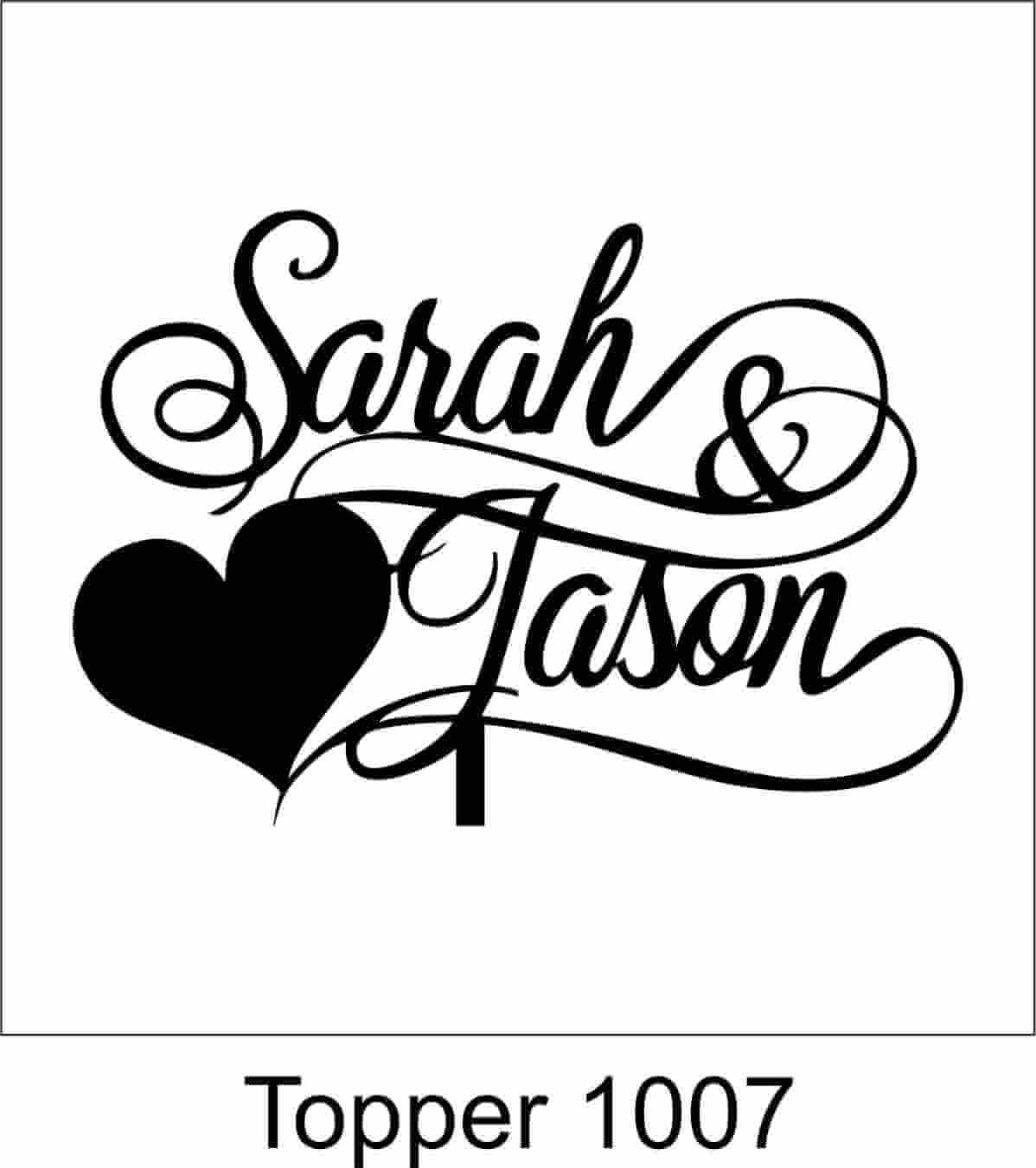 Personalized Cake Topper 1007 - Image 2