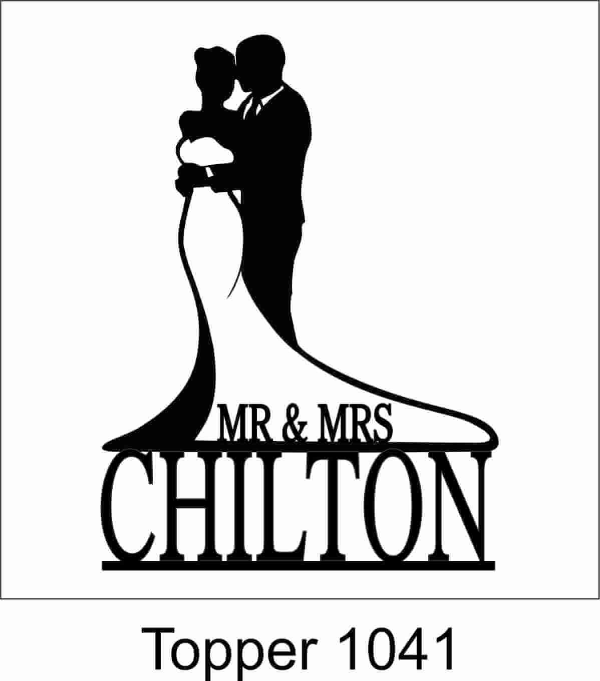 Personalized Cake Topper 1041 - Image 2