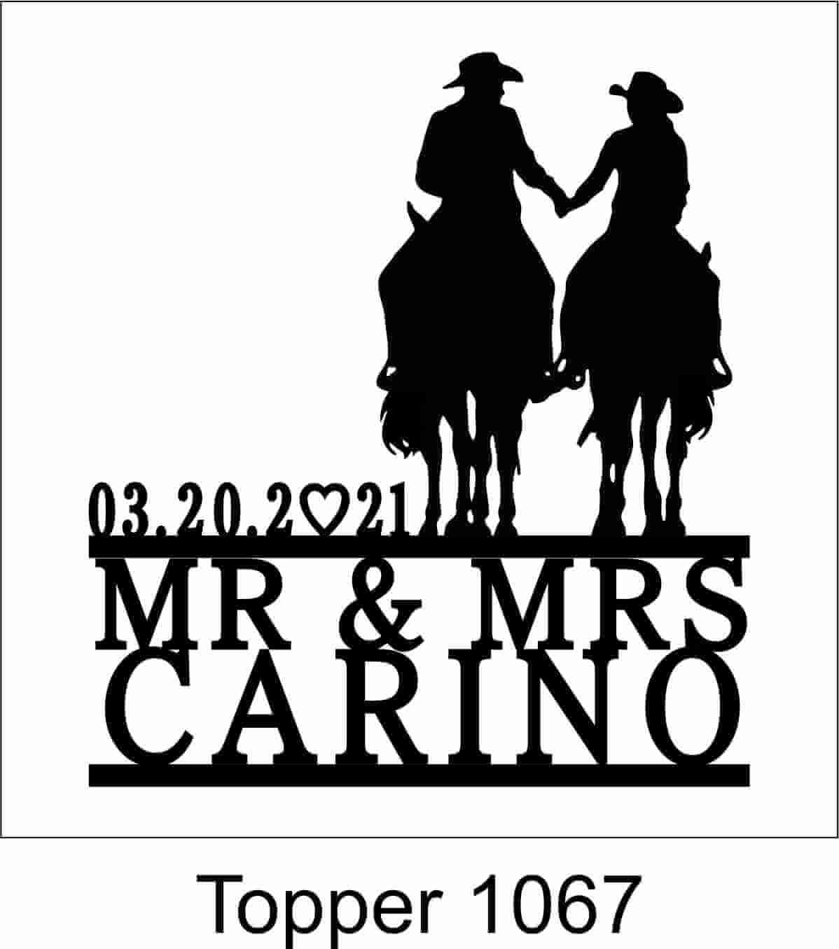 Personalized Cake Topper 1067 - Image 2