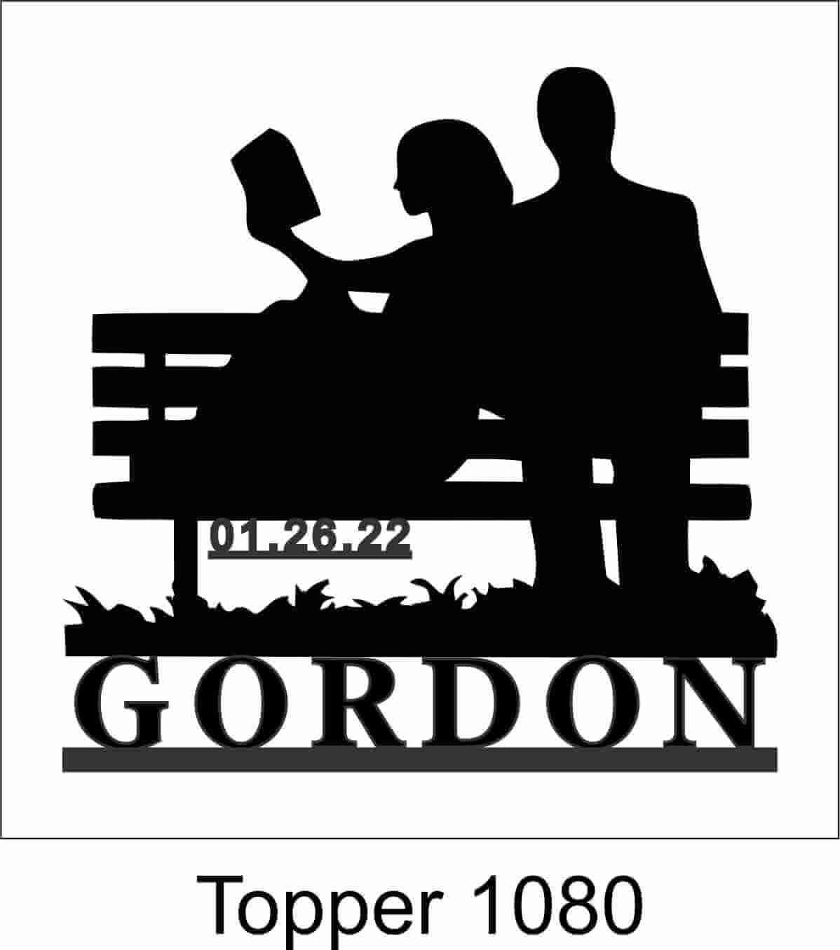 Personalized Cake Topper 1080 - Image 2