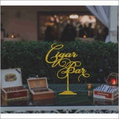 Table Sign - Cigar Bar