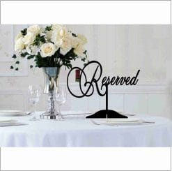 Table Sign - Reserved