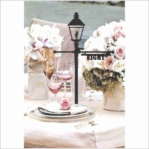 Table Numbers - e2 Lamp Post