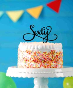 Birthday Cake Topper 2014 Sixty