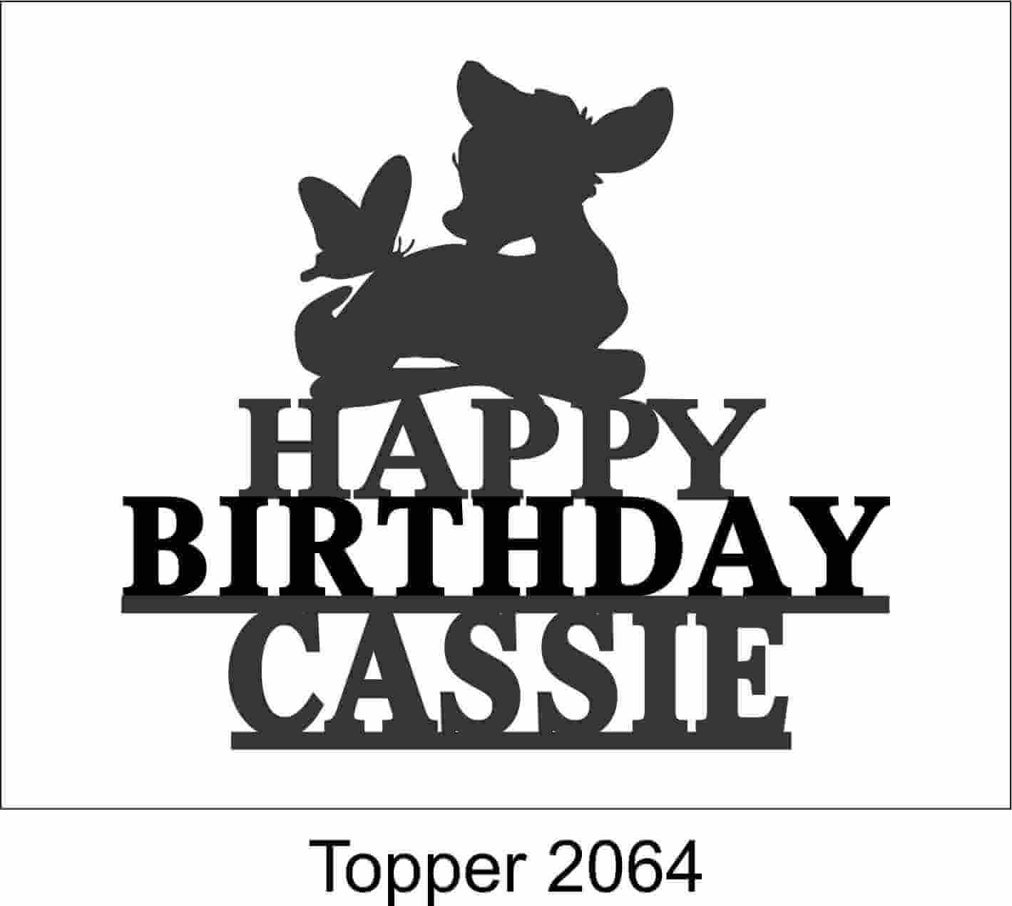 Birthday Cake Topper 2064 - Image 2