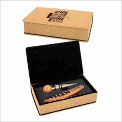 2-Piece Wine Tool Gift Set - Leatherette