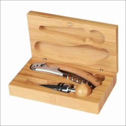 2-Piece Wine Tool Gift Set - Bamboo