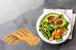 6 1/2" Bamboo Salad Hands Set