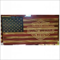 Rustic American Flag - Harley (2 versions, 3 sizes)