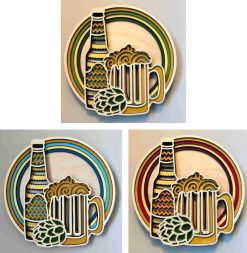 Layered Wall Decor - Beer (6 Layers), (3 colors)