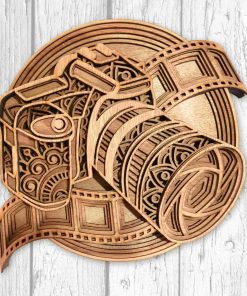 Layered Wall Decor - Camera (8 Layers)