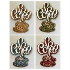 Layered Wall Decor - Coffee as Steam (7 Layers) - 4 colors