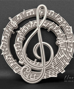 Layered Wall Decor - Sheet Music (7 Layers)