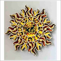 Layered Wall Decor - Sun (7 Layers)