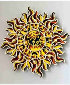 Layered Wall Decor - Sun (7 Layers)