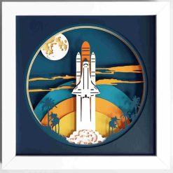 Layered Wall Decor - Space Shuttle (12 Layers)