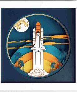 Layered Wall Decor - Space Shuttle (12 Layers)