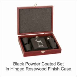 Flask Set - 6 oz. - Matte Black Powder Coated