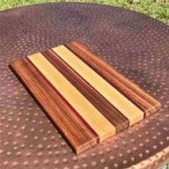 Zebra Swatch - Edge Grain Cutting Board