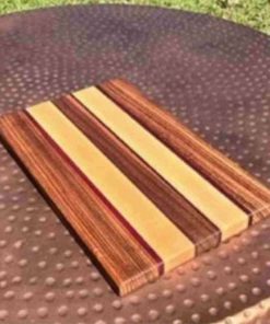 Zebra Swatch - Edge Grain Cutting Board