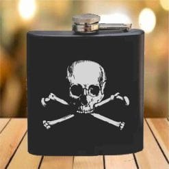 Flask - 6 oz. - Powder Coated Paint or Leather (#611)