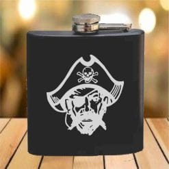 Flask - 6 oz. - Powder Coated Paint or Leather (#612)