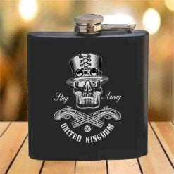 Flask - 6 oz. - Powder Coated Paint or Leather (#616)