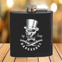 Flask - 6 oz. - Powder Coated Paint or Leather (#618)