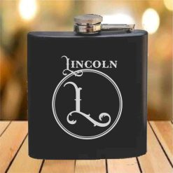 Flask - 6 oz. - Powder Coated Paint or Leather (#619)