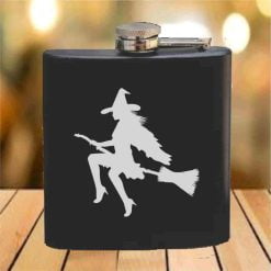 Flask - 6 oz. - Powder Coated Paint or Leather (#622)