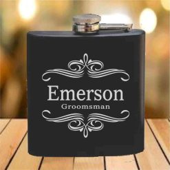 Flask - 6 oz. - Powder Coated Paint or Leather (#623)