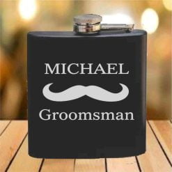 Flask - 6 oz. - Powder Coated Paint or Leather (#625)