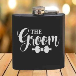 Flask - 6 oz. - Powder Coated Paint or Leather (#627)