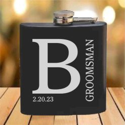 Flask - 6 oz. - Powder Coated Paint or Leather (#631)