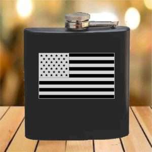 Flask - 6 oz. - Powder Coated Paint or Leather (#648)