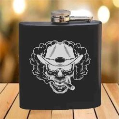 Flask - 6 oz. - Powder Coated Paint or Leather (#656)
