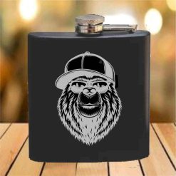 Flask - 6 oz. - Powder Coated Paint or Leather (#664)