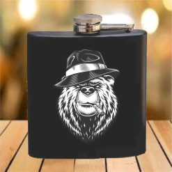 Flask - 6 oz. - Powder Coated Paint or Leather (#665)