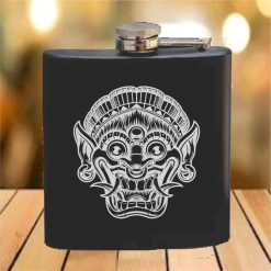 Flask - 6 oz. - Powder Coated Paint or Leather (#668)