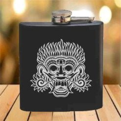 Flask - 6 oz. - Powder Coated Paint or Leather (#669)