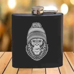 Flask - 6 oz. - Powder Coated Paint or Leather (#672)