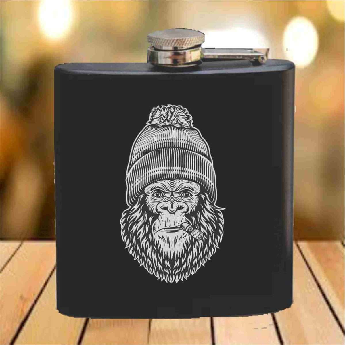 Flask - 6 oz. - Powder Coated Paint or Leather (#672)