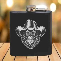 Flask - 6 oz. - Powder Coated Paint or Leather (#673)