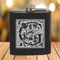 Flask - 6 oz. - Powder Coated Paint or Leather (#683)