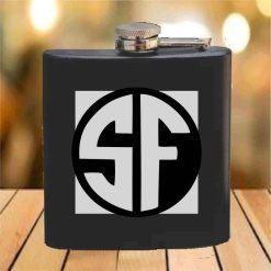 Flask - 6 oz. - Powder Coated Paint or Leather (#684)