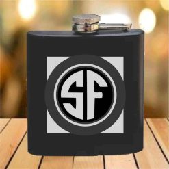 Flask - 6 oz. - Powder Coated Paint or Leather (#685)