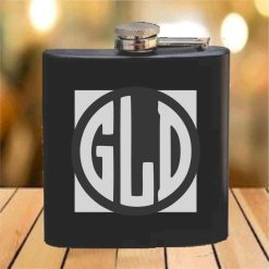 Flask - 6 oz. - Powder Coated Paint or Leather (#686)